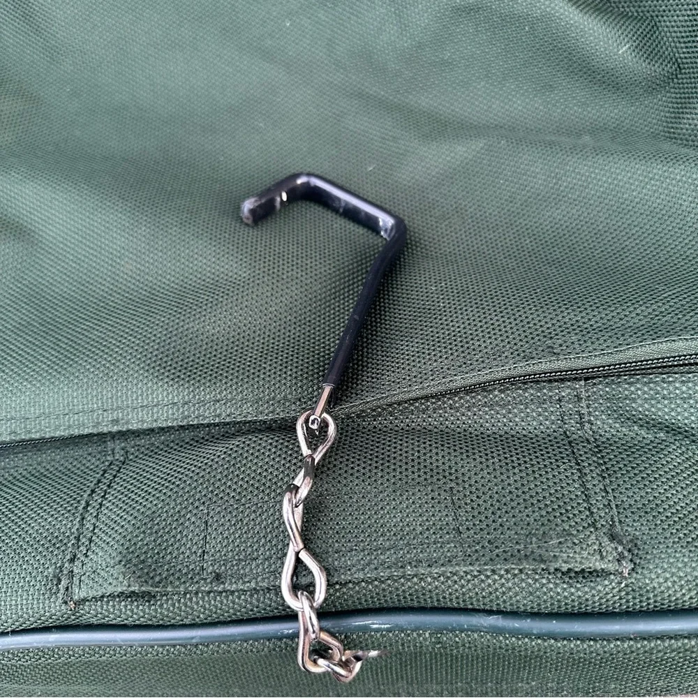Vintage Atlantic Carry On Garment‎ Bag Suitcase Large Expandable Green